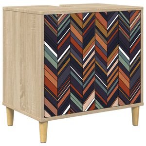 vidaXL Kylpyhuonekaappi OMMEN Sonoma 60 x 40 x 60 cm Tekninen puu