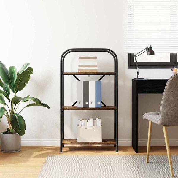 vidaXL Kirjahylly Savup&auml;hkin&auml; 60 x 30 x 109 cm Tekninen puu