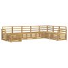 vidaXL Ulkosohvakokoelma 8 pcs valkoinen 308 x 190 x 73 cm