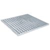 vidaXL Ritil&auml; Hopea 50 x 50 x 2 cm Kuuma-dipatut galvanisoitu ter&auml;s