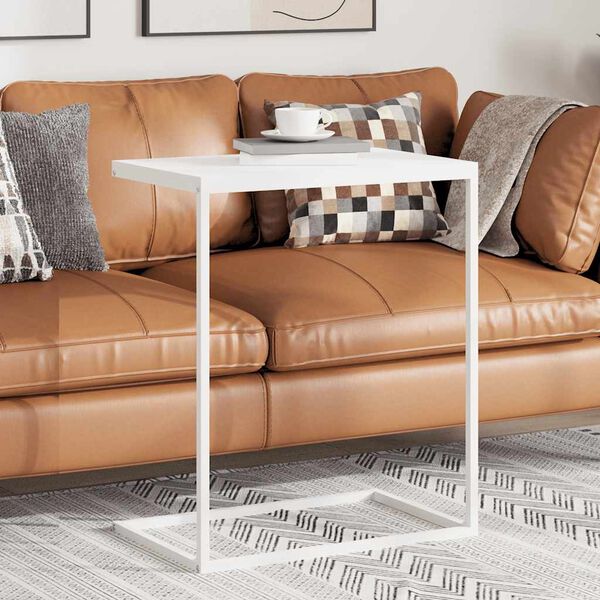 vidaXL Sivup&ouml;yt&auml; valkoinen 55x35x66 cm tekninen puu