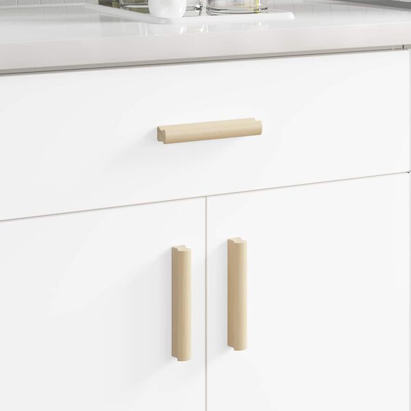 vidaXL Suora kahva 12 pcs Luonnonpuun v&auml;ri 130 x 25 x 30 mm