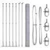 vidaXL Hitsattu metalliverkkoaita betoni-juurella 10 x 1,6 m (L x K)