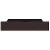 vidaXL S&auml;ngynrunko 2 vetolaatikkoa tummanruskea 200x200 cm t&auml;ysi m&auml;nty