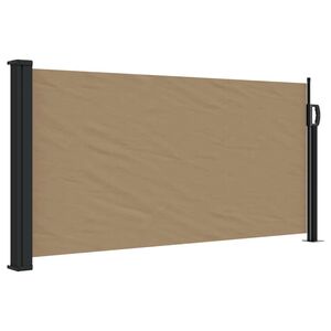 vidaXL Sis&auml;&auml;nvedett&auml;v&auml; sivumarkiisi ruskeanharmaa 100x300 cm