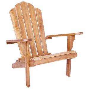 vidaXL Pihan Adirondack-tuoli Luonnollinen Tiikkipuu