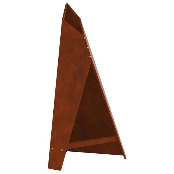 vidaXL Tulisija Ruskea 58 x 40 x 100 cm Kulunut Ter&auml;s