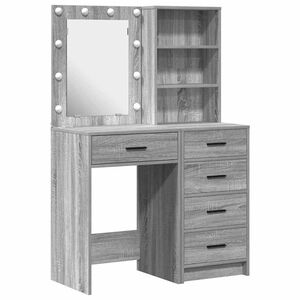 vidaXL Meikkip&ouml;yt&auml; 2 kpl Harmaa 50 x 41 x 135 cm Tekninen puu