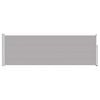 vidaXL Sis&auml;&auml;nvedett&auml;v&auml; terassin sivumarkiisi 100x300 cm harmaa