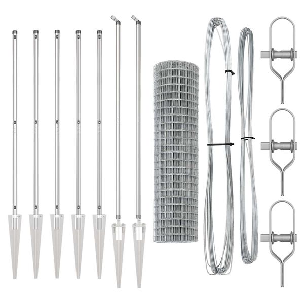 vidaXL Aita ja Tuki Hopea 1,2 x 10 m Ter&auml;s