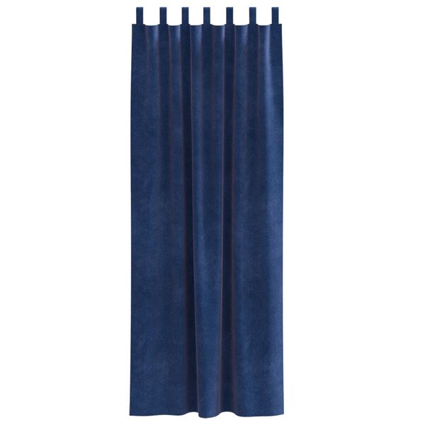 vidaXL Pimennysverhot 2 pcs Tumma Sininen 140 x 245 cm Sametti