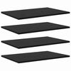 vidaXL Hyllylevy 4 pcs Musta 60 x 40 x 1,5 cm Tekninen puu