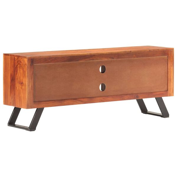 vidaXL TV-taso 122x30x49 cm täysi akaasiapuu