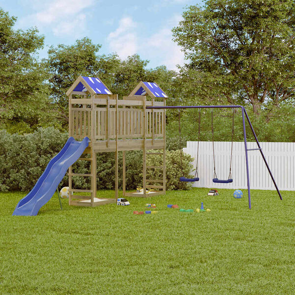 vidaXL Ulkoleikkikeskus kyll&auml;stetty m&auml;nty