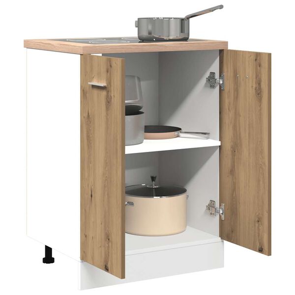 vidaXL Alakaappi "Lyon" Artisan Oak 60x46x81,5 cm tekninen puu