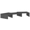 vidaXL N&auml;ytt&ouml;teline harmaa 60x24x10,5 cm t&auml;ysi m&auml;nty