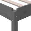 vidaXL Pinottava sänky harmaa 75x190 cm täysi mänty