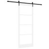 vidaXL Liukuovi ORKDAL Valkoinen 93 x 232 cm T&auml;ysi m&auml;nty ja lasi