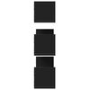 vidaXL Seinähyllyt 3 kpl musta 80x18x18 cm tekninen puu