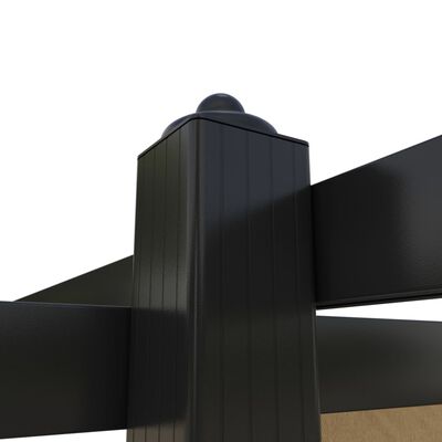 vidaXL Puutarhan huvimaja sisäänvedettävällä katolla 3x3 m harmaanrusk