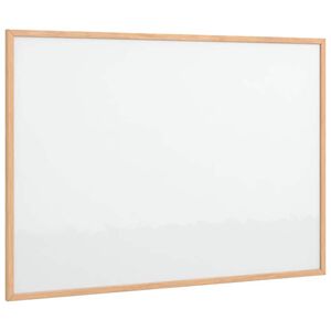 vidaXL Magneettinen valkotaulu t&auml;ysm&auml;ntypuisella kehyksell&auml; 80x55 cm