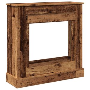 vidaXL Takkareunus vanha puu 90x30x90 cm tekninen puu
