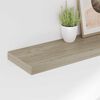 vidaXL Kelluvat sein&auml;hyllyt 2 kpl tammi 90x23,5x3,8 cm MDF