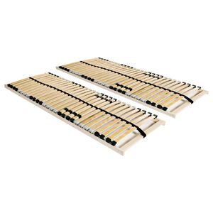 vidaXL S&auml;ngyn s&auml;lepohjat 2 kpl 28 s&auml;leell&auml; 7 vy&ouml;hykett&auml; 80x200 cm