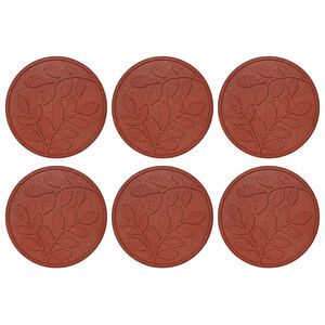 vidaXL Askelkivi 6 kpl Punainen &Oslash; 44 x 2 cm Kumi