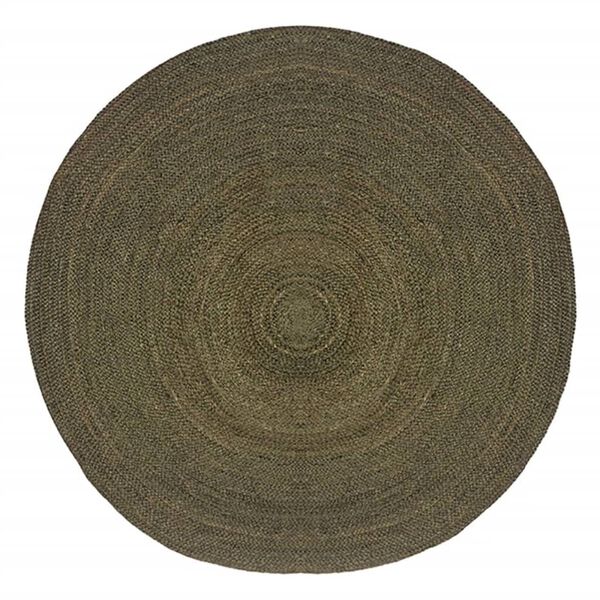 LABEL51 Juuttimatto py&ouml;re&auml; 150x150 cm XL maastonv&auml;rinen