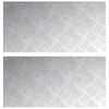vidaXL Portaan askelma 2 kpl 60 x 30 cm Hopea Alumiini Suorakaide