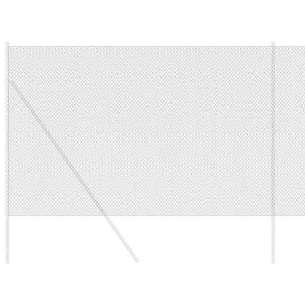 vidaXL Kuusikulmainen aita Harmaa 1.5 x 50 m Teräs