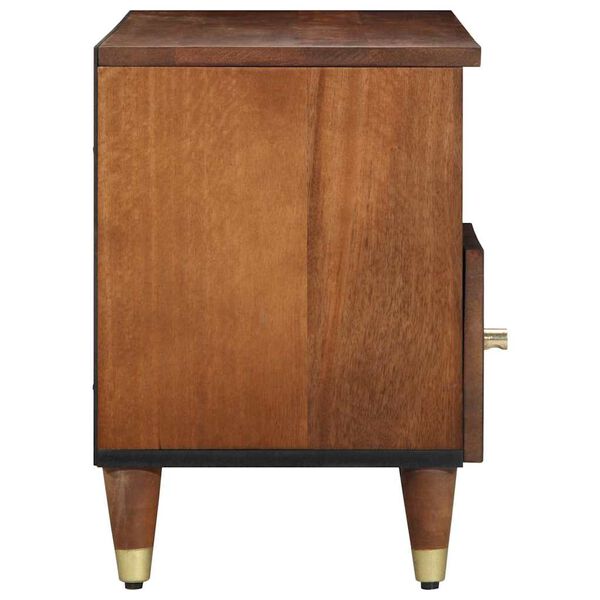 vidaXL TV-kaappi Hunajaruskea 100 x 33 x 46 cm Kiinte&auml; mango puu