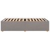 vidaXL Sängynrunko taupe 100x200 cm kangas