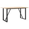 vidaXL Ruokap&ouml;yt&auml; O-runko 160x80x75,5 cm t&auml;ysi m&auml;nty ja ter&auml;st&auml;