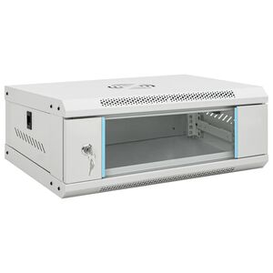 vidaXL 4U Sein&auml;kiinnitett&auml;v&auml; verkkolaitekaappi IP20 53x40x21 cm