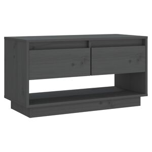 vidaXL TV-taso harmaa 74x34x40 cm t&auml;ysi m&auml;nty