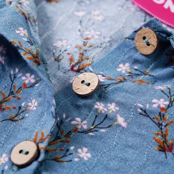 Lasten pitkähihainen mekko petroli 140