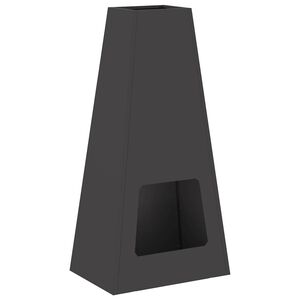 vidaXL Tulipata Musta Koko 50 x 35 x 100 cm S&auml;&auml;nkest&auml;v&auml; ter&auml;s