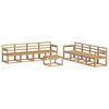 vidaXL Ulkosohvakokoelma 9 pcs valkoinen 59 x 59 x 37 cm
