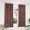 vidaXL Pimennysverhot koukuilla 2 kpl sametti pinkki 140x175 cm