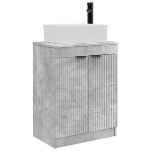 vidaXL Kylpyhuoneen allas Betoninharmaa 54 x 35 x 83 cm Tekninen puu