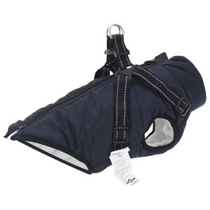 vidaXL Koiran Takki Laivastonsininen L24 Fleece ja polyesteri
