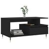 vidaXL Sohvapöytä musta 90x49x45 cm tekninen puu