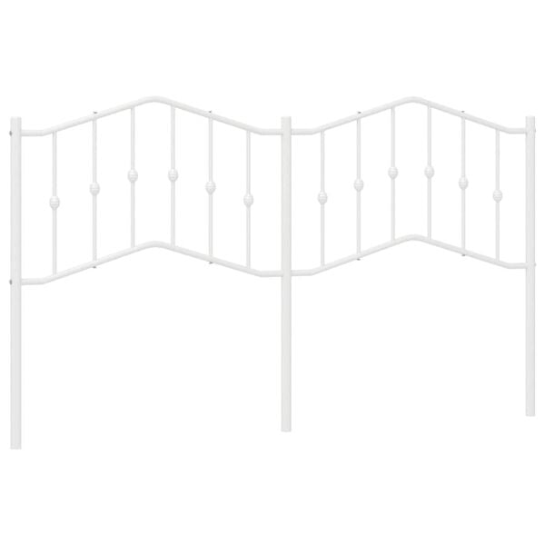 vidaXL Metallinen vaihtop&auml;&auml;ty valkoinen 180 cm