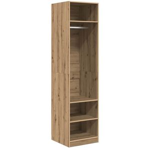 vidaXL Vaatekaappi Artisan tammi 50 x 50 x 200 cm Tekninen puu