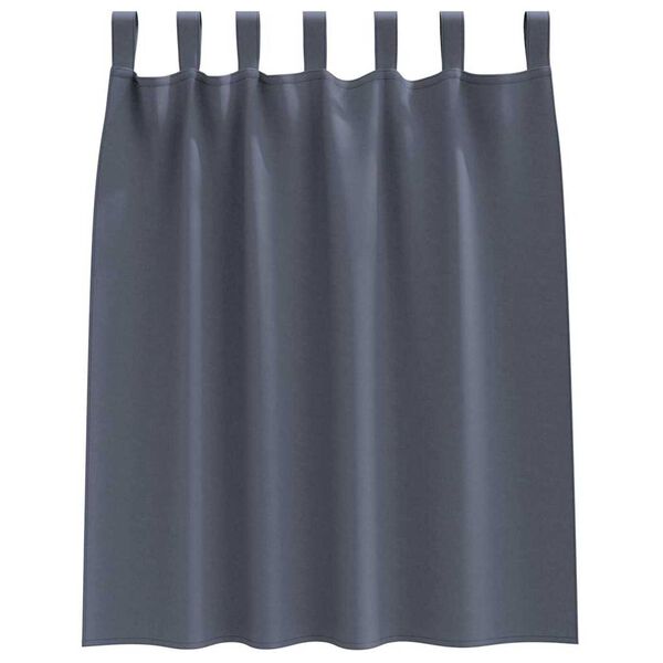 vidaXL Pimentävä verho renkailla 2 pcs Antrasiitti 140 x 140 cm