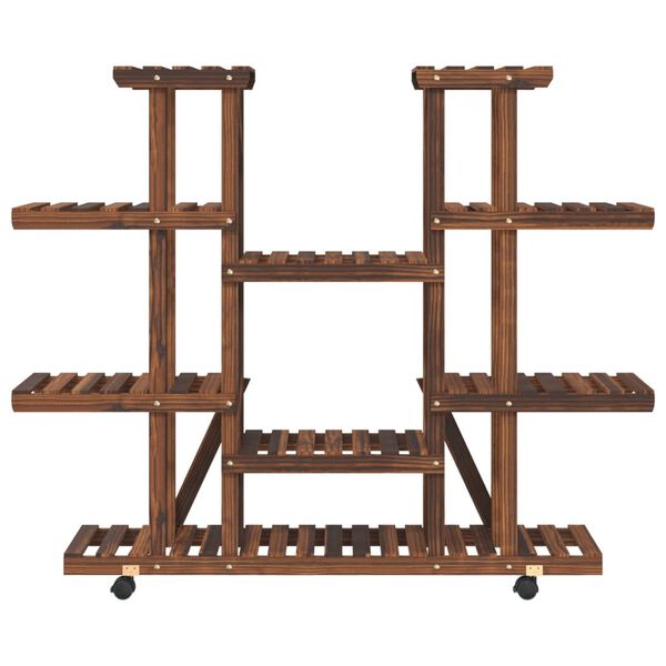 vidaXL Kukkateline py&ouml;rill&auml; 110x25x115 cm t&auml;ysi kuusi