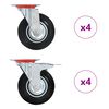 vidaXL Rullapy&ouml;r&auml;t 8 kpl 125 mm
