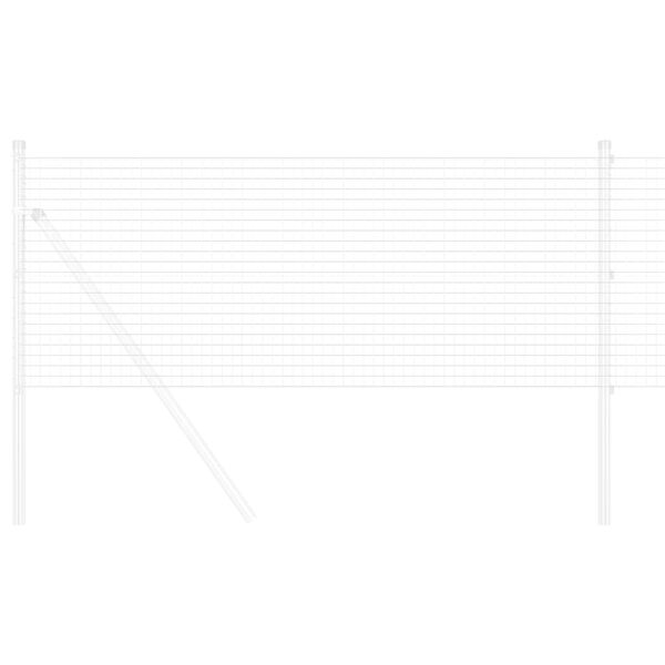 vidaXL Hitsattu lankaa Hopea 0.8 x 100 m